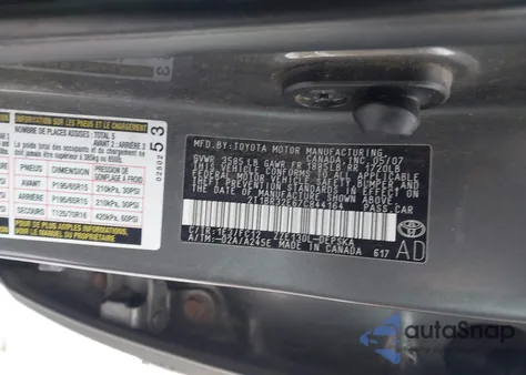 2007 Toyota Corolla S из США, поврежденный, VIN 2T1BR32E67C844164